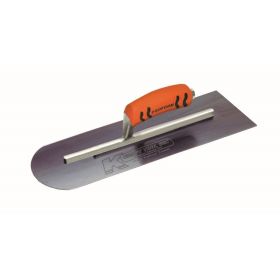 Kraft Tools CF213BPF 10"x4" Blue Steel Round Front/Square Back Trowel w/ProForm® Handle