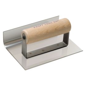 Kraft Tools CF249PF 6"x6" 3/4"R Inside Curb & Sidewalk Tool w/ProForm® Handle