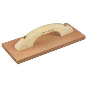 Kraft Tools CF251 12"x5" Clear Heart Redwood Hand Float with Wood Handle