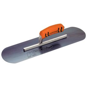 Kraft Tools CF275BPF 12"x4" Blue Steel Pool Trowel with a ProForm® Handle on a Short Shank