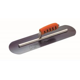 Kraft Tools CF471PF 14"x3" Blue Steel Round End Burn Trowel w/ProForm® Handle