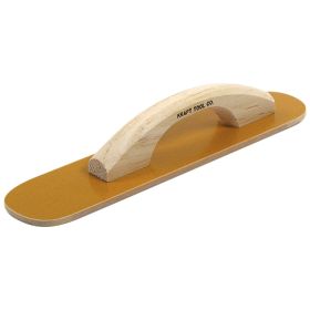 Kraft Tools CF501 16"x3-1/2" Round End Laminated Canvas Resin Hand Float w/Wood Handle