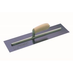 Kraft Tools CF535B 16"x5" Blue Steel Cement Trowel w/Camel Back Wood Handle