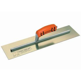 Kraft Tools CF540PF 14"x4-3/4" Golden Stainless Steel Pool Trowel w/ProForm® Handle