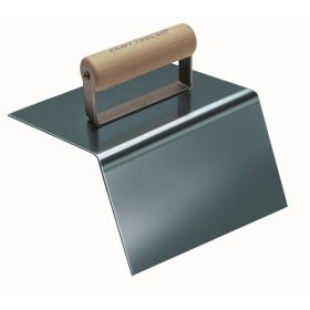 Kraft Tools CF581 9"x5"x5" 3/4" R Outside Curb Nose Tool w/Wood Handle