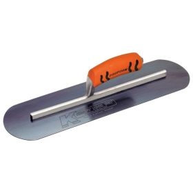 Kraft Tools CF721BPF 12"x4" Blue Steel Pool Trowel w/ProForm® Handle with Long Shank