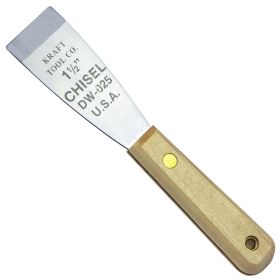 Kraft Tools DW025 1-1/2" Heavy Stainless Steel "Chisel" Scraper