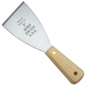 Kraft Tools DW033 3" Stainless Steel Stiff Scraper