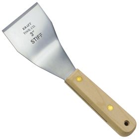 Kraft Tools DW035 3" Bent Stainless Steel Stiff Scraper