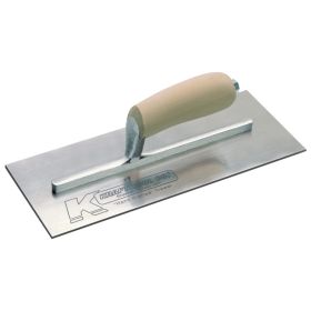 Kraft Tools PL548 11-1/2"x4-3/4" Swedish Stainless Stee Plaster Trowel w/Camel Back Wood Handle