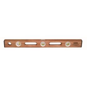 Kraft Tools SL2048 48" Contractor Mahogany Carpenter Level w/End Caps (3 Vials)