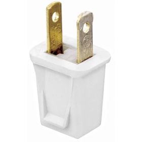 Leviton 123-PW Residential Grade Plug 10 Amp, 125 Volt