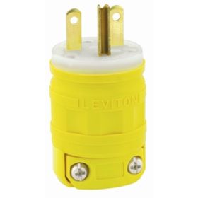 Leviton 1449 Industrial Grade Plug, Dustguard 15 Amp, 250 Volt