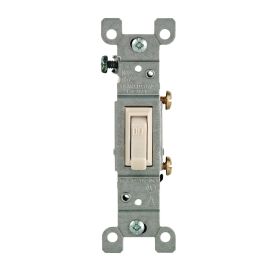 Leviton 1451-2T Toggle Switch, 15 Amp, 120 Volt, Light Almond