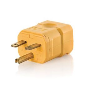 Leviton 15656-VY Industrial Grade Plug 15 Amp, 250 Volt