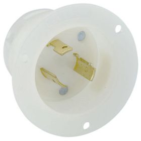 Leviton 2315 Industrial Grade Flanged Inlet 20 Amp, 125 Volt