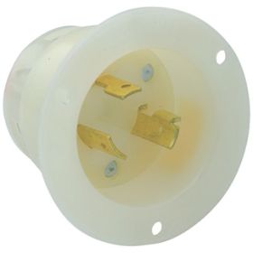 Leviton 2345 Industrial Grade Flanged Inlet 20 Amp, 480 Volt