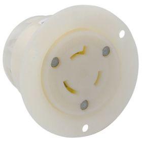 Leviton 2346Industrial Grade Flanged Outlet 20 Amp, 480 Volt