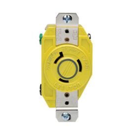 Leviton 23CM-30 Corrosion Resistant, Industrial Grade Receptacle 20 Amp, 277 Volt