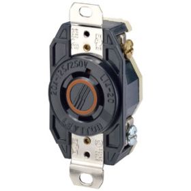 Leviton 2410 Industrial Grade Receptacle 20 Amp, 125/250 Volt