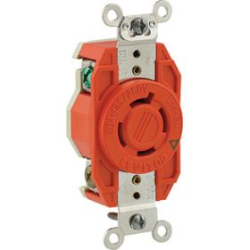 Leviton 2410-IG Industrial Grade Receptacle 20 Amp, 125/250 Volt