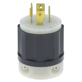Leviton 2411 Industrial Grade Plug 20 Amp, 125/250 Volt