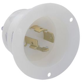 Leviton 2425 Industrial Grade Flanged Inlet 20 Amp, 250 Volt 3-Phase