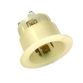 Leviton 2445 Industrial Grade Flanged Inlet 20 Amp, 120/208 Volt 3PY