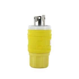 Leviton 24W07 Industrial Grade Wetguard Plug 15/10 Amp, 125/250 Volt