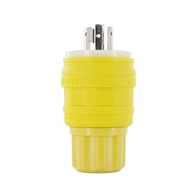 Leviton 24W34 Industrial Grade Wetguard Plug 15 Amp, 277 Volt