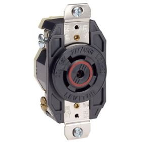 Leviton 2520 Industrial Grade Receptacle 20 Amp, 277/480 Volt 3PY