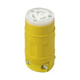 Leviton 2547 Industrial Grade Dustguard Connector 15 Amp, 125 Volt