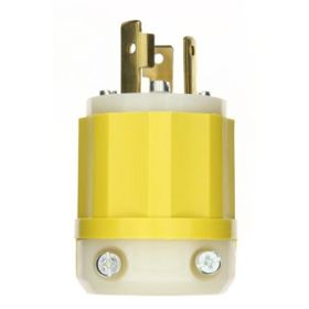 Leviton 2611-CY Industrial Grade Plug 30 Amp, 125 Volt