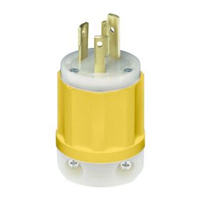 Leviton 2621-CY Industrial Grade Plug 30 Amp, 250 Volt