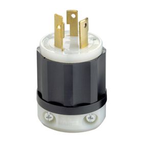 Leviton 2631-PLC Industrial Grade Plug, Power Indication, 30 Amp, 277 Volt