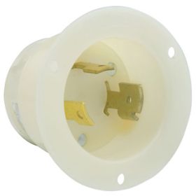 Leviton 2655 Industrial Grade Flanged Inlet 30 Amp, 600 Volt