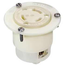 Leviton 2656 Industrial Grade Flanged Outlet 30 Amp, 600 Volt