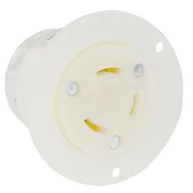 Leviton 2696 Industrial Grade Flanged Outlet 30 Amp, 600 Volt 3-Phase