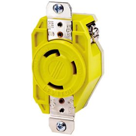 Leviton 26CM-10 Corrosion Resistant, Industrial Grade Receptacle 30 Amp, 125 Volt