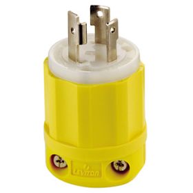 Leviton 26CM-11 Corrosion Resistant, Industrial Grade Plug 30 Amp, 125 Volt