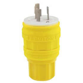 Leviton 26W47 Industrial Grade Wetguard Plug 20 Amp, 125 Volt