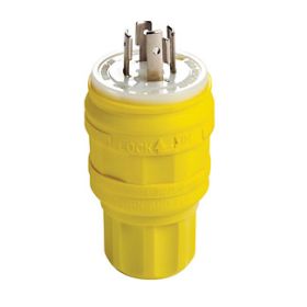 Leviton 26W74 Industrial Grade Wetguard Plug 20 Amp, 125/250 Volt