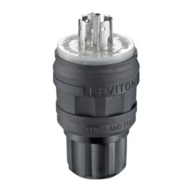 Leviton 26W81-B Industrial Grade Wetguard Plug 20 Amp, 120/208 Volt 3PY