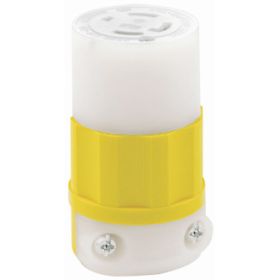 Leviton 2713-CY Industrial Grade Connector 30 Amp, 125/250 Volt