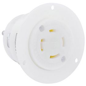 Leviton 2726 Industrial Grade Flanged Outlet 30 Amp, 250 Volt 3-Phase