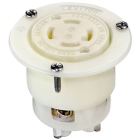 Leviton 2736 Industrial Grade Flanged Outlet 30 Amp, 480 Volt 3-Phase