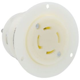 Leviton 2766 Industrial Grade Flanged Outlet 30 Amp, 277/480 Volt 3PY