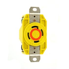 Leviton 27CM-10 Corrosion Resistant, Industrial Grade Receptacle 30 Amp, 125/250 Volt