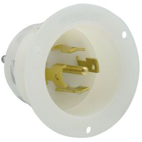 Leviton 2815 Industrial Grade Flanged Inlet 30 Amp, 120/208 Volt 3PY