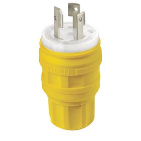 Leviton 28W08 Industrial Grade Wetguard Plug 30 Amp, 125/250 Volt